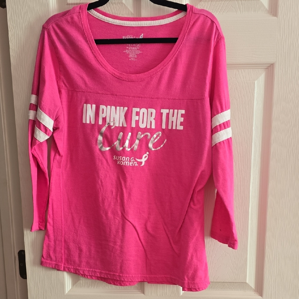Pink Long Sleeve Women's Tee